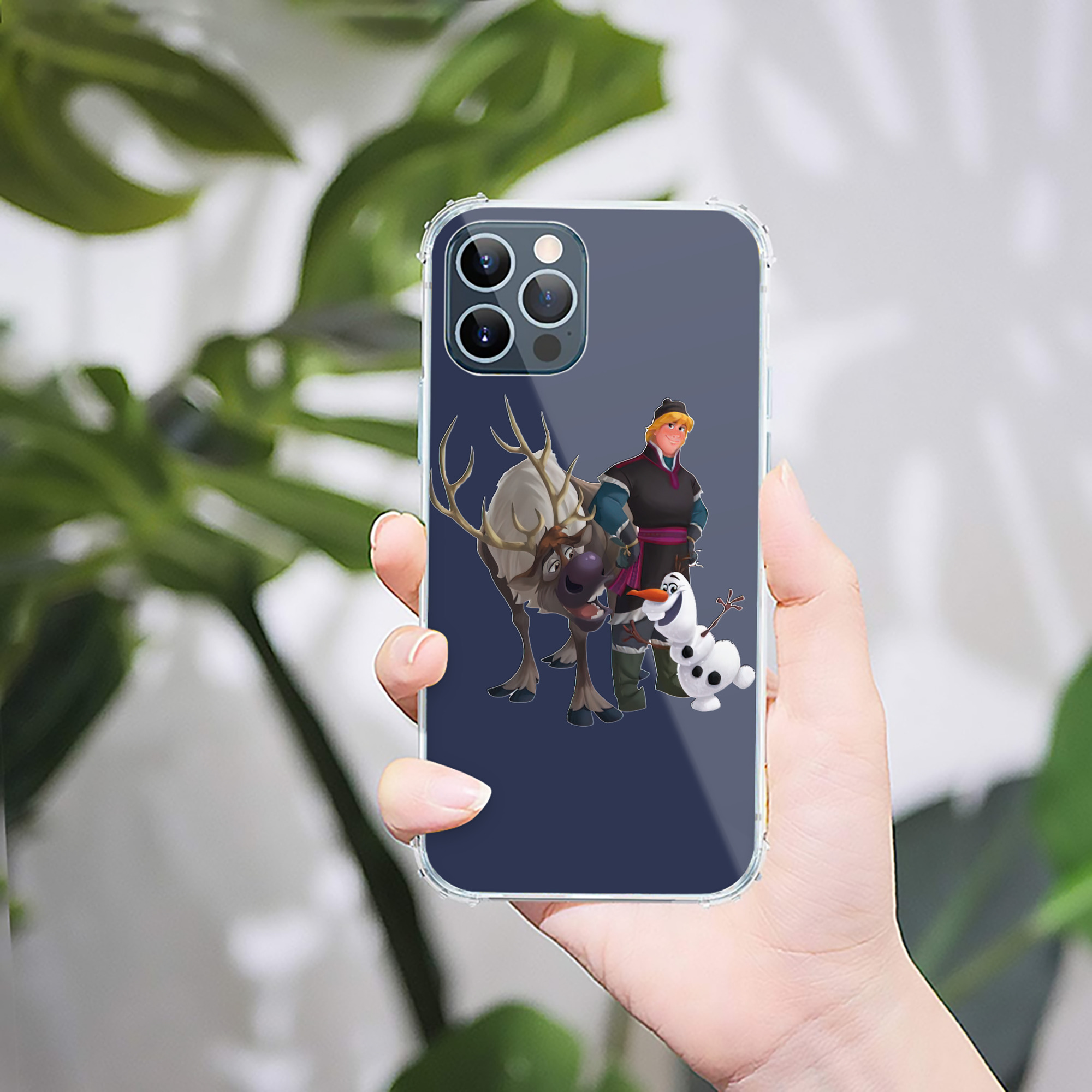 （画像用） アナと雪の女王 アンナ エルサ Frozen Anna Elsa 【iPhone 12シリーズ対応】透明スマホケース（クリアソフトケース）